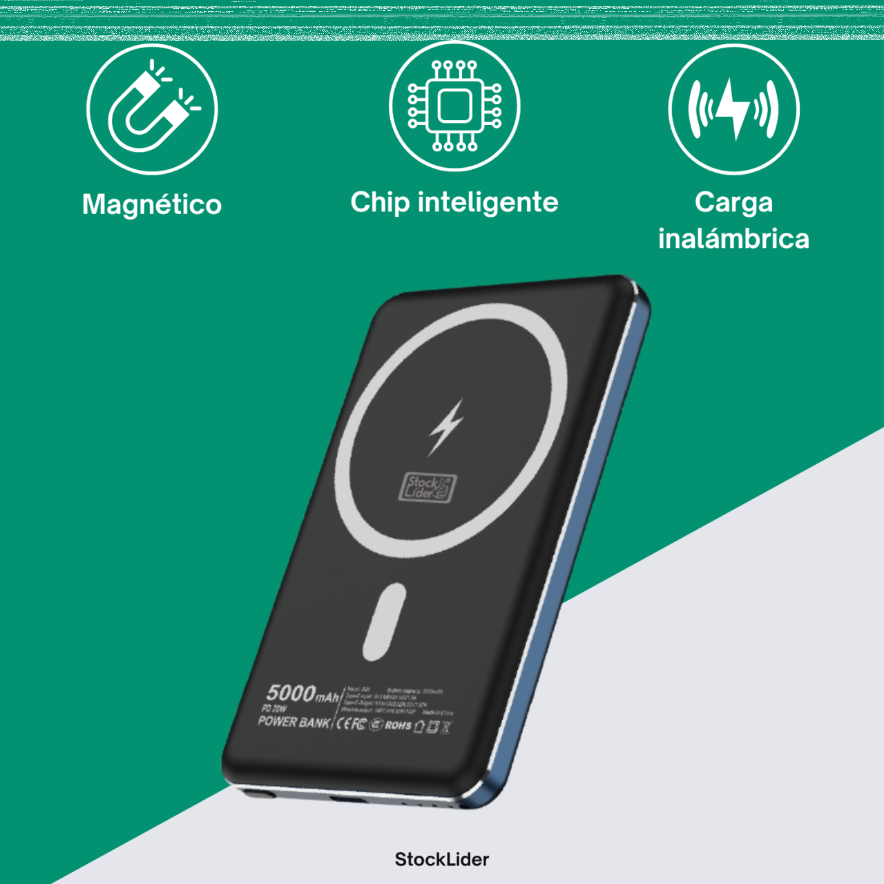 Powerbank inalámbrico 5k
